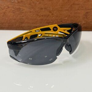 Bolle Rush Z87 Safety Glasses Black Orange Frame Smoke Lens Protective Eyewear